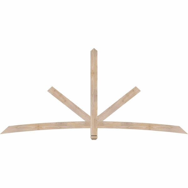 Ekena Millwork Alberta Smooth Timber Gable Bracket, Douglas Fir, 96"W x 44"H x 1 1/2"D x 3 1/2"F, 11/12 Pitch GBW096X44X0204ALB00SDF - main